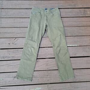 %Kuhl Men's 32x31 Khaki Hiking Climbing Pants Vintage Patina Dye / J1